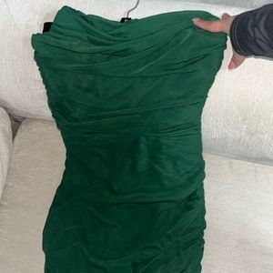 Green short dress
